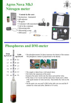 Agros Nova Liquid Manure / Slurry testing Kit