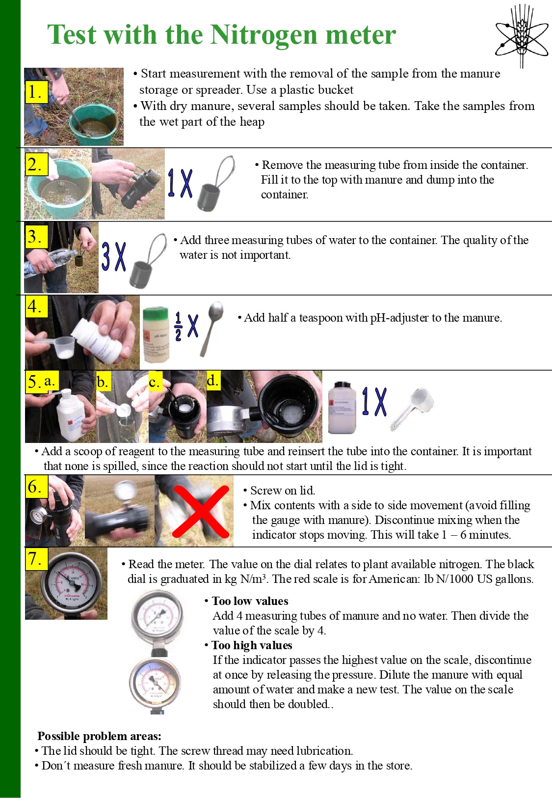 Agros Nova Liquid Manure / Slurry testing Kit