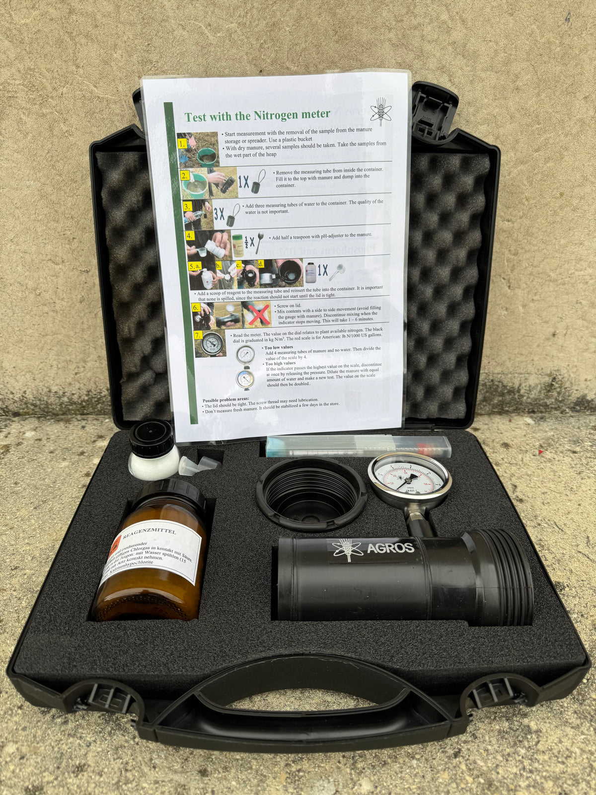 Agros Nova Liquid Manure / Slurry testing Kit – Agricultural Supply ...