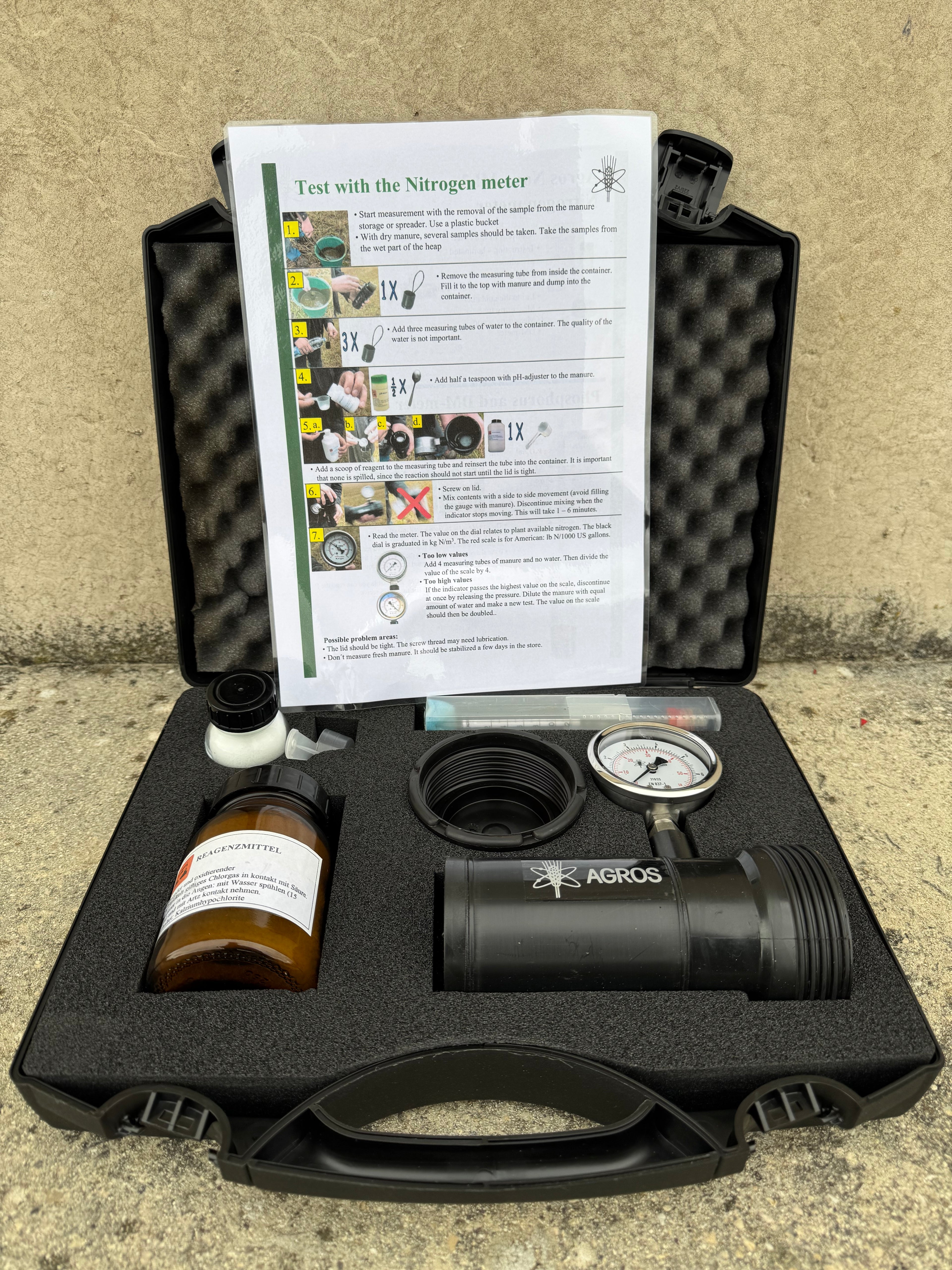 Agros Nova Liquid Manure / Slurry testing Kit