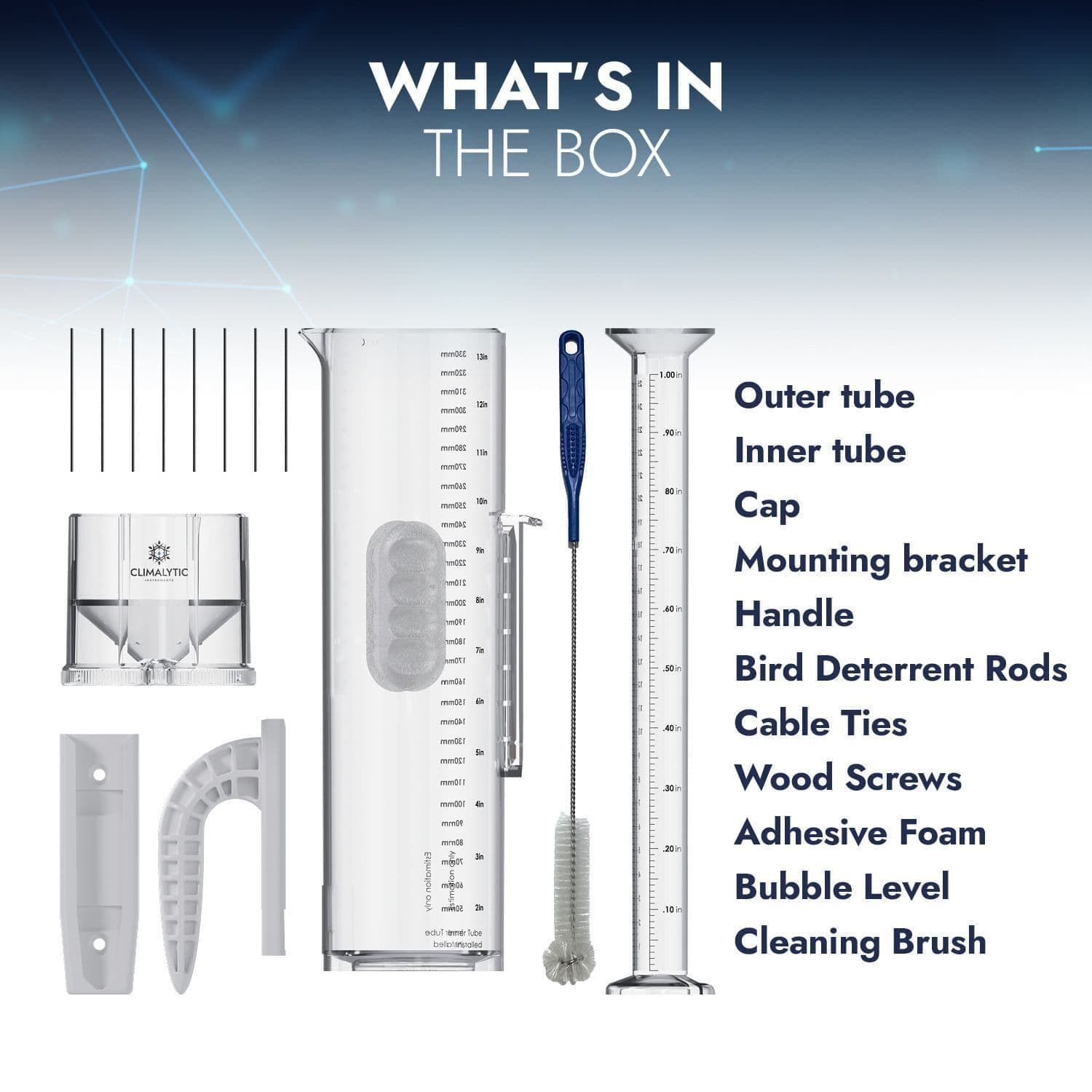 Climalytic Tropo Precipitation/Rain Gauge (CoCoRaHS) (Metric & Imperial)
