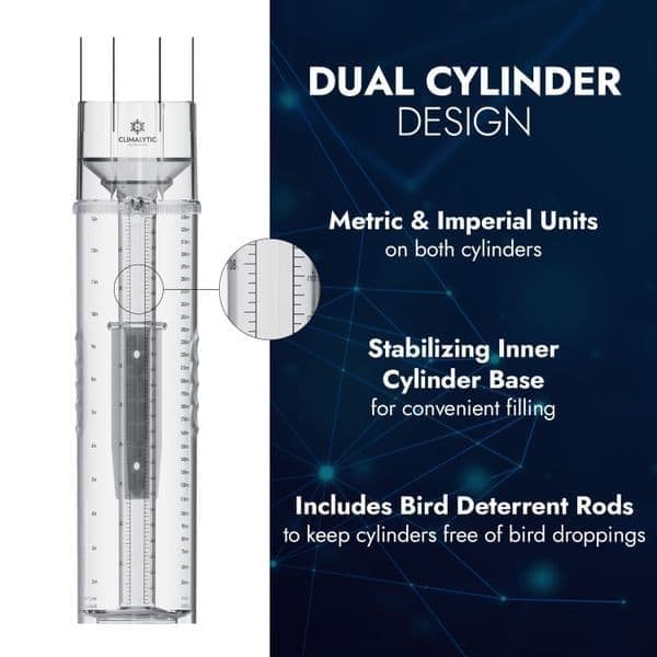 Climalytic Tropo Precipitation/Rain Gauge (CoCoRaHS) (Metric & Imperial)